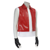 Street Fighter 6 Terry Bogard Haut Blanc+Gilet Rouge+Chapeau Cosplay Costume