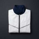 Cosplay Costume Mister Fantastic Avengers: Doomsday(2026) Film Cosplay Veste Blanche et Bleue Homme