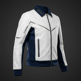 Cosplay Costume Mister Fantastic Avengers: Doomsday(2026) Film Cosplay Veste Blanche et Bleue Homme