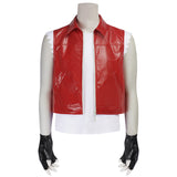 Street Fighter 6 Terry Bogard Haut Blanc+Gilet Rouge+Chapeau Cosplay Costume