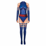 Psylocke Combinaison Bleue Cosplay Costume