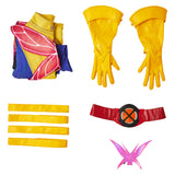 Psylocke Ensemble de Combinaison Bleue Cosplay Costume