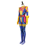 Psylocke Ensemble de Combinaison Bleue Cosplay Costume