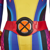 Psylocke Ensemble de Combinaison Bleue Cosplay Costume