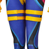 Psylocke Ensemble de Combinaison Bleue Cosplay Costume
