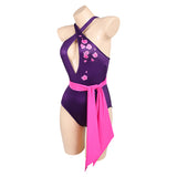 Psylocke Maillot de Bain Violet Vif Une Pièce Cosplay Costume