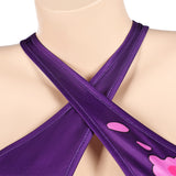 Psylocke Maillot de Bain Violet Vif Une Pièce Cosplay Costume