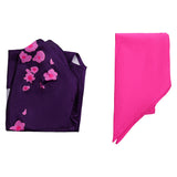 Psylocke Maillot de Bain Violet Vif Une Pièce Cosplay Costume