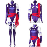 Psylocke Tenue Violette Cosplay Costume