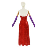 Qui Veut la Peau de Roger Rabbit(1988) Jessica Robe Rouge Cosplay Costume