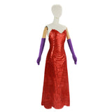 Qui Veut la Peau de Roger Rabbit(1988) Jessica Robe Rouge Cosplay Costume
