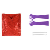 Qui Veut la Peau de Roger Rabbit(1988) Jessica Robe Rouge Cosplay Costume