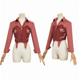 Resident Evil 30e Anniversaire Claire Redfield Chemise et Gilet Rouges Cosplay Costume