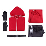 SANDA(2025) Le Père Noël Tenue Rouge de Cape Cosplay Costume