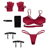 Scarlet Witch Maillot de Bain Bikini Rouge Sexy Cosplay Costume