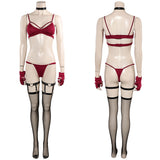 Scarlet Witch Maillot de Bain Bikini Rouge Sexy Cosplay Costume