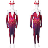 Scarlet Witch Tenue d'Impression Rouge Cosplay Costume