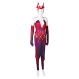 Scarlet Witch Tenue d'Impression Rouge Cosplay Costume