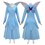 Shrek Marraine la Bonne Fée Robe Bleue Cosplay Costume