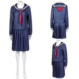 Silent Hill F(2025) Chiko Fukuwaka Uniforme Scolaire Bleu Cosplay Costume