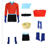 SpongeBob Barnacle Boy Tenue Rouge et Noire Cosplay Costume