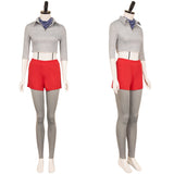 Stranger Things Saison 4(2025) Eleven Tenue Grise et Rouge Cosplay Costume