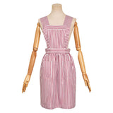 Stranger Things Saison 4(2025) Nancy Tablier Rose à Rayures Cosplay Costume