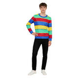 Stranger Things Saison 5 Derek Haut à Rayures Arc-en-Ciel Cosplay Costume