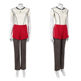 Stranger Things Saison 5 Eleven 11 Jane Hopper Tenue Jaune et Rouge Cosplay Costume