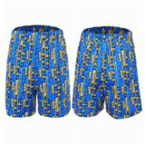 Stranger Things Saison 5(2025) Dustin Henderson Short Bleu Imprimé Cosplay Costume