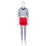 Stranger Things Saison 5(2025) Eleven Tenue Grise et Rouge Cosplay Costume Ver.2