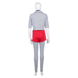 Stranger Things Saison 5(2025) Eleven Tenue Grise et Rouge Cosplay Costume Ver.2