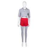 Stranger Things Saison 5(2025) Eleven Tenue Grise et Rouge Cosplay Costume Ver.2