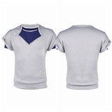 Stranger Things Saison 5(2025) Lucas Sinclair Haut Gris Cosplay Costume