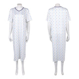 Stranger Things Saison 5(2025) Max Mayfield Robe Blanche à Pois Cosplay Costume