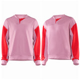 Stranger Things Saison 5(2025) Steve Harrington Sweat-shirt Rose et Rouge Cosplay Costume