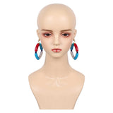 Street Fighter 6 Elena Boucles d'Oreilles+Bracelet Cosplay Accessoires
