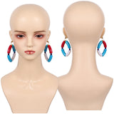 Street Fighter 6 Elena Boucles d'Oreilles+Bracelet Cosplay Accessoires
