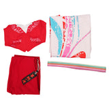 Street Fighter 6 Mai Shiranui Tenue Rouge avec Cape Cosplay Costume