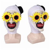 Terrifier 3(2024) Art The Clown Masque avec Lunettes Jaunes Cosplay Accessoire