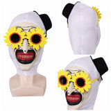 Terrifier 3(2024) Art The Clown Masque avec Lunettes Jaunes Cosplay Accessoire