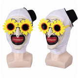 Terrifier 3(2024) Art The Clown Masque avec Lunettes Jaunes Cosplay Accessoire