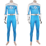 The Fantastic Four: First Steps(2025) Human Torch Combinaison Bleue Claire Cosplay Costume