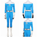 The Fantastic Four: First Steps(2025) Invisible Woman Combinaison Bleue Claire Cosplay Costume