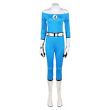 The Fantastic Four: First Steps(2025) Invisible Woman Combinaison Bleue Claire Cosplay Costume