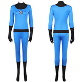 The Fantastic Four: First Steps(2025) Invisible Woman Combinaison Bleue et Noire Cosplay Costume