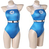 The Fantastic Four: First Steps(2025) Invisible Woman Sue Storm Maillot de Bain One Piece Cosplay Costume