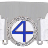 The Fantastic Four: First Steps(2025) Mr. Fantastic Ceinture Blanche Cosplay Accessoire