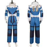 The Fantastic Four: First Steps(2025) Mr. Fantastic Combinaison Spatiale Bleue et Blanche Cosplay Costume