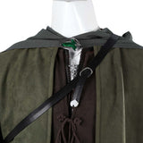 The Lord of The Rings Aragorn Tenue Verte de Luxe Cosplay Costume